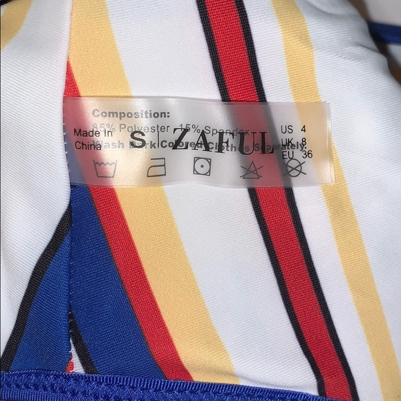 Striped High-waisted Bikini - Picture 6 of 6